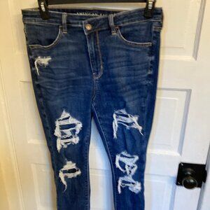 107 American Eagle Next Level Stretch Jeans, Size 12 Short, EUC